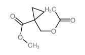 methyl 1-(acetyloxymethyl)cyclopropane-1-carboxylate Structure
