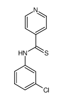N-(3-chlorophenyl)pyridine-4-carbothioamide Structure