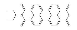 9-(1-ethylpropyl)-1H-2-benzopyrano[6',5',4':10,5,6]anthra[2,1,9-def]isoquinoline-1,3,8,10(9H)-tetraone Structure