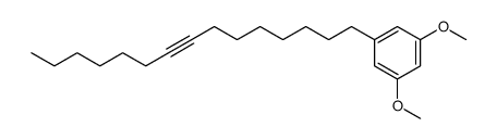 5-(pentadec-8-ynyl)resorcinol dimethyl ether Structure