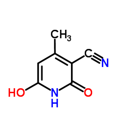 2,6-二羟基-3-氰基-4-甲基吡啶结构式