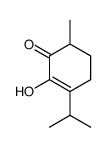 2-hydroxy-3-(isopropyl)-6-methylcyclohex-2-en-1-one结构式