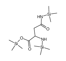 L-Asparagine, N,N2-bis(trimethylsilyl)-, trimethylsilyl ester structure