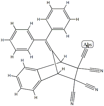 9-(α-Phenylbenzylidene)-1,2,3,4-tetrahydro-1,4-methanonaphthalene-2,2,3,3-tetracarbonitrile结构式