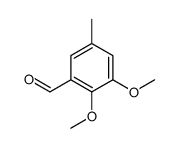 2,3-二甲氧基-5-甲基苯甲醛结构式