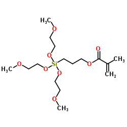 三(甲氧基乙氧基)丙基酰氧基硅烷结构式