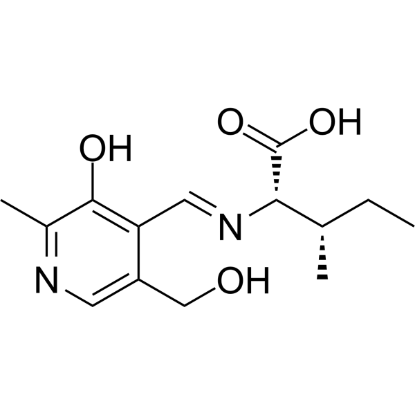Pyridoxylideneisoleucine structure