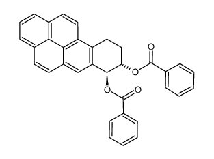 反式-7,8,9,10-四氢苯并[a]芘-7,8-二醇二苯甲酸酯结构式