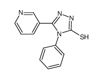 4-苯基-5-吡啶-3-基-4H-[1,2,4]三唑结构式