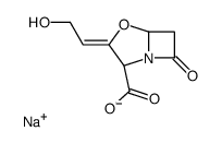 sodium [2R-(2alpha,3Z,5alpha)]-3-(2-hydroxyethylidene)-7-oxo-4-oxa-1-azabicyclo[3.2.0]heptane-2-carboxylate结构式