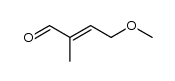 (E/Z)-4-Methoxy-2-methyl-2-butenal Structure