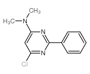 N-(6-氯-2-苯基-4-嘧啶)-N,N-二甲基胺结构式