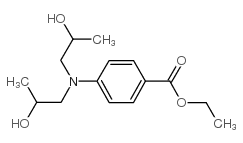 ethyl 4-[bis(2-hydroxypropyl)amino]benzoate Structure