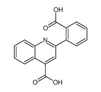 2-(2-Carboxyphenyl)-4-quinoline carboxylic acid Structure