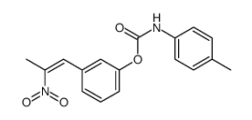 [3-(2-nitroprop-1-enyl)phenyl] N-(4-methylphenyl)carbamate Structure