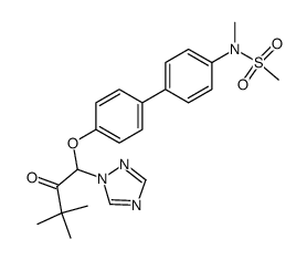 1-[4'-(methanesulfonyl-methyl-amino)-biphenyl-4-yloxy]-3,3-dimethyl-1-[1,2,4]triazol-1-yl-butan-2-one Structure