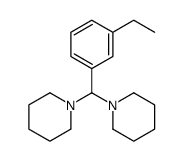 1-[(3-ethylphenyl)-piperidin-1-ylmethyl]piperidine结构式