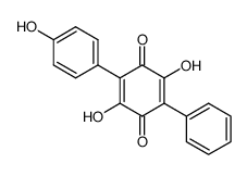 2,5-Dihydroxy-3-(4-hydroxyphenyl)-6-phenyl-1,4-benzoquinone Structure