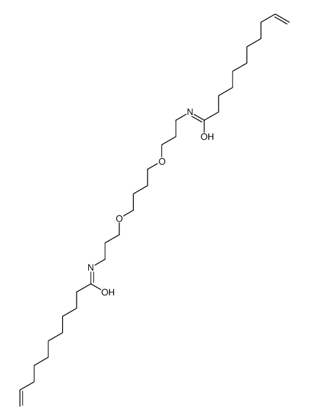 N-[3-[4-[3-(undec-10-enoylamino)propoxy]butoxy]propyl]undec-10-enamide Structure