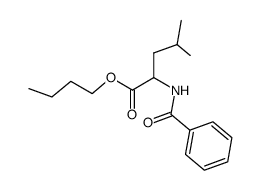 Butyl-N-benzoyl-D,L-leucinat结构式