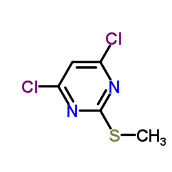 4,6-二氯-2-甲硫基嘧啶结构式