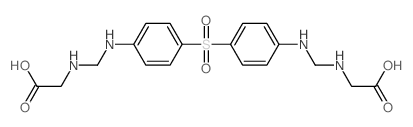 Glycine, N,N'-[sulfonylbis(p-phenyleneiminomethylene)]di-(8CI)结构式