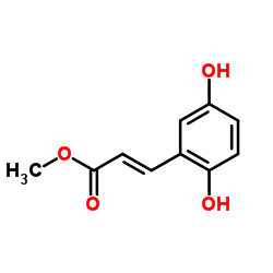 2,5-二羟基肉桂酸甲酯结构式