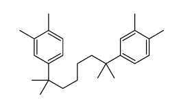 4-[7-(3,4-dimethylphenyl)-2,7-dimethyloctan-2-yl]-1,2-dimethylbenzene结构式