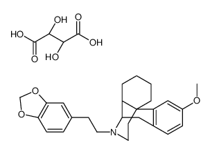 Morphinan,3-methoxy-17-(3,4-methylenedioxy)phenethyl-,tartrate,(-)结构式