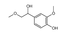 1-(4-Hydroxy-3-methoxyphenyl)-2-methoxyethanol结构式