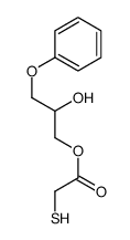 (2-hydroxy-3-phenoxypropyl) 2-sulfanylacetate Structure