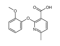 2-(2-methoxyphenoxy)-6-methylpyridine-3-carboxylic acid Structure