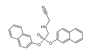O,O-di(β-naphthyl) N-phosphonomethylglycinonitrile结构式