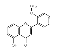 5-羟基-2-甲氧基黄酮结构式