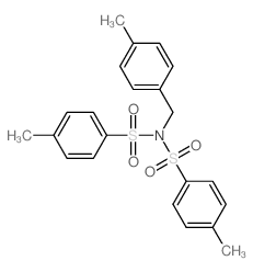 Benzenesulfonamide,4-methyl-N-[(4-methylphenyl)methyl]-N-[(4-methylphenyl)sulfonyl]-结构式