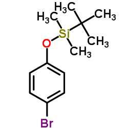 (4-溴苯氧基)叔丁基二甲基硅烷结构式