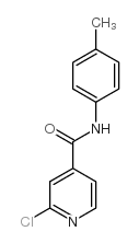 2-氯-N-(4-甲基苯基)吡啶-4-甲酰胺结构式