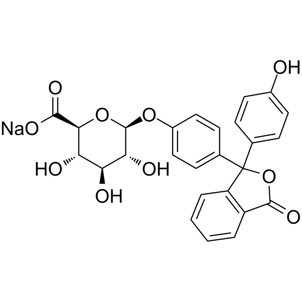 phenolphthalein glucuronic acid sodium salt Structure