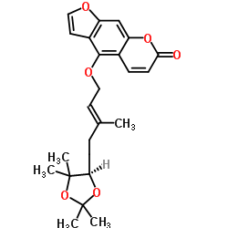 6',7'-Dihydroxybergamottin acetonide Structure