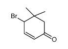 4-bromo-5,5-dimethylcyclohex-2-en-1-one结构式