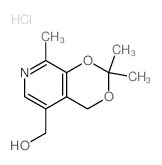 4H-1,3-Dioxino[4,5-c]pyridine-5-methanol,2,2,8-trimethyl-, hydrochloride (1:1)结构式