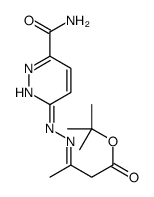 tert-butyl (3E)-3-[(6-carbamoylpyridazin-3-yl)hydrazinylidene]butanoate结构式