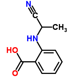 2-((1-氰乙基)氨基)苯甲酸结构式