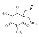 2,4,6(1H,3H,5H)-Pyrimidinetrione, 1,3-dimethyl-5,5-di-2-propenyl- (9CI)结构式