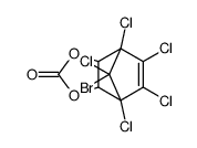 8-bromo-4,5,6,7,8-pentachloro-3a,4,7,7a-tetrahydro-4,7-methanobenzo[d][1,3]dioxol-2-one结构式