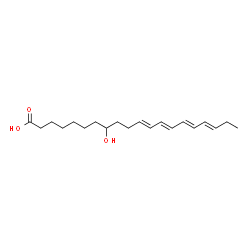 8-hydroxyeicosatetraenoic acid结构式