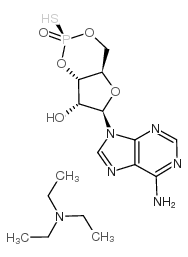 Rp-腺苷3',5'-环一硫代磷酸钠结构式