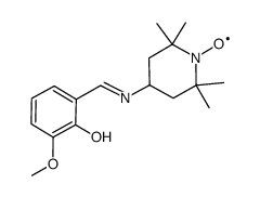 2,2,6,6-tetramethyl-4-(o-vanillinylideneamino)piperidin-1-oxyl结构式