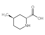 (2R,4R)-4-甲基-2-哌啶甲酸结构式