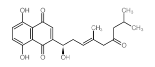 异戊酰紫草素结构式